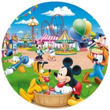 37247RZ Disc din icing poza comestibila dulce cu Mickey Mouse si prietenii D20cm